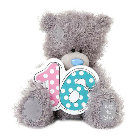 7" 16th Birthday Wooden Numbers Me to You Bear £10.00